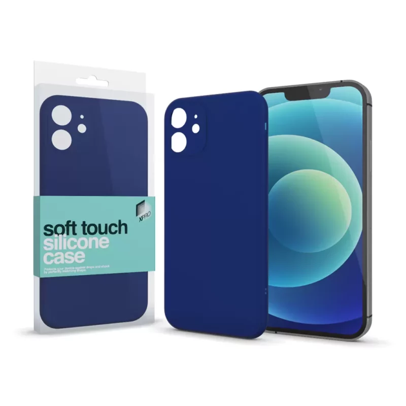 XPRO™ Soft Touch szilikon tok Slim sötétkék Xiaomi Redmi 10C készülékhez