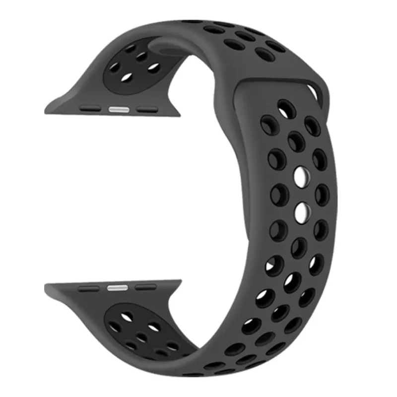 XPRO™ Apple Watch lélegző sport szíj Sötétszürke Apple Watch 42mm (S1-S3) / 44mm / 45mm / 46mm / 49mm készülékhez