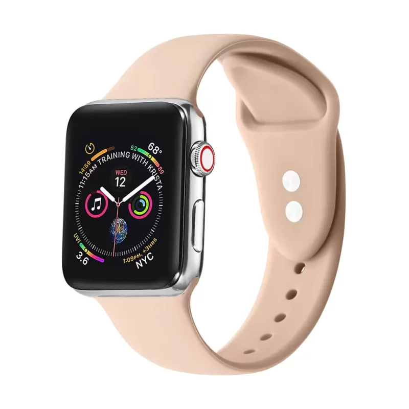 XPRO™ Apple Watch szilikon sport szíj Pink Apple Watch 38mm / 40mm / 41mm / 42mm (S10) készülékhez