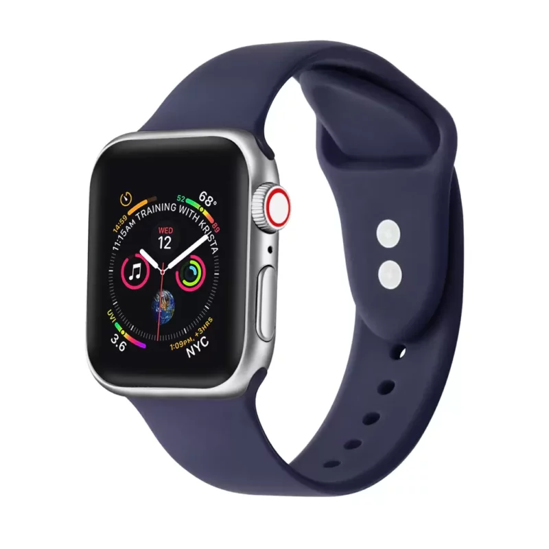 XPRO™ Apple Watch szilikon sport szíj Sötétkék Apple Watch 42mm (S1-S3) / 44mm / 45mm / 46mm / 49mm készülékhez