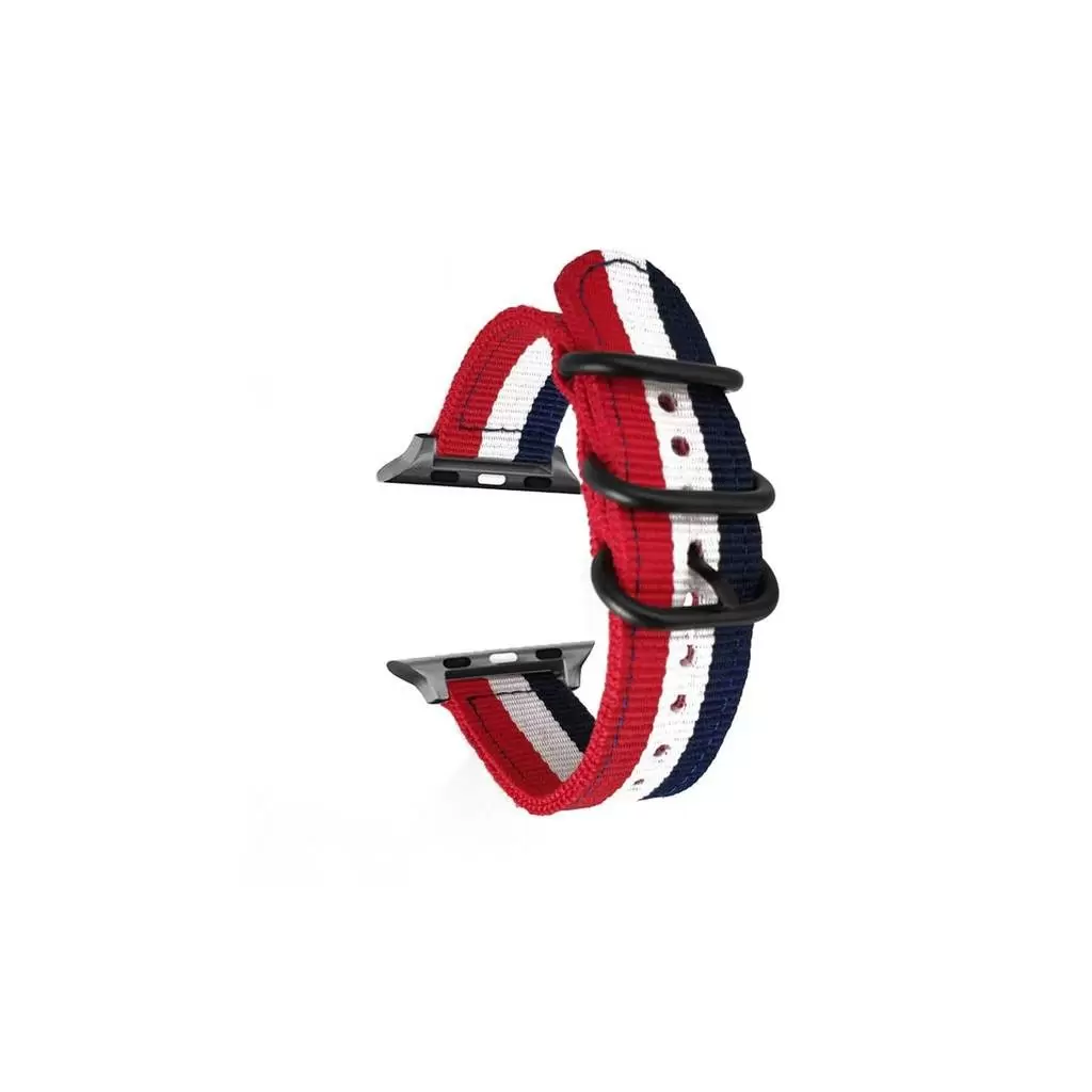 XPRO™ Apple Watch szőtt műanyag szíj Apple Watch 42mm (S1-S3) / 44mm / 45mm / 46mm / 49mm készülékhez tricolor