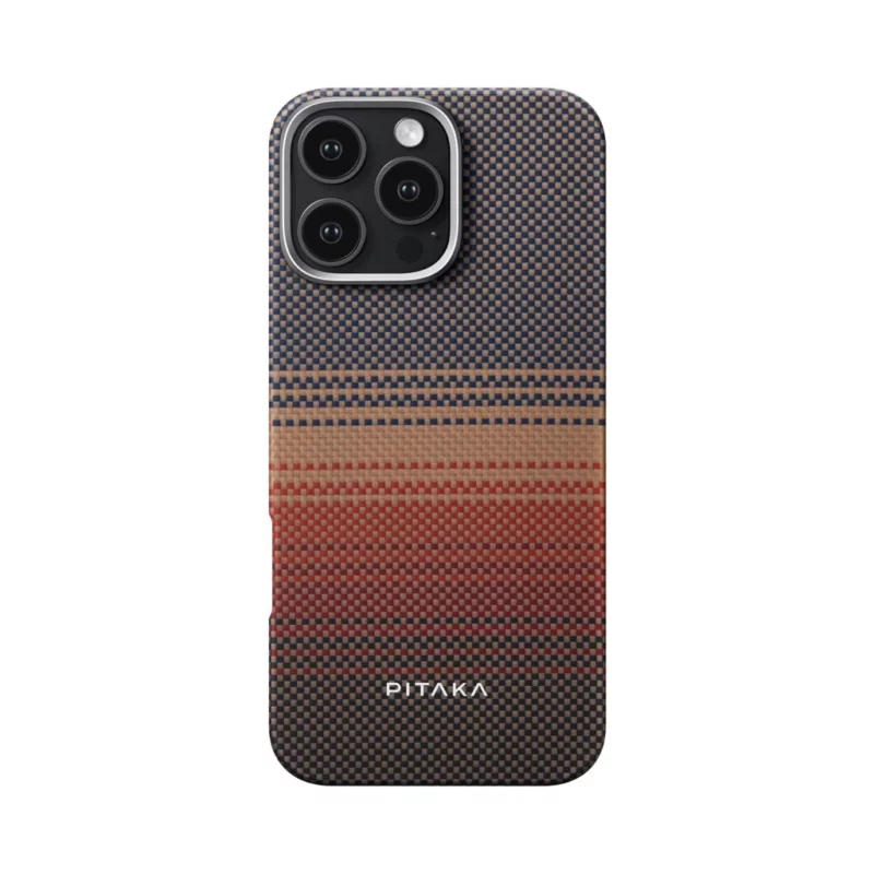 Pitaka Tactile Woven tok SUNSET Apple iPhone 16 Pro Max készülékhez – MagSafe rögzítéssel (KI1601SUM)