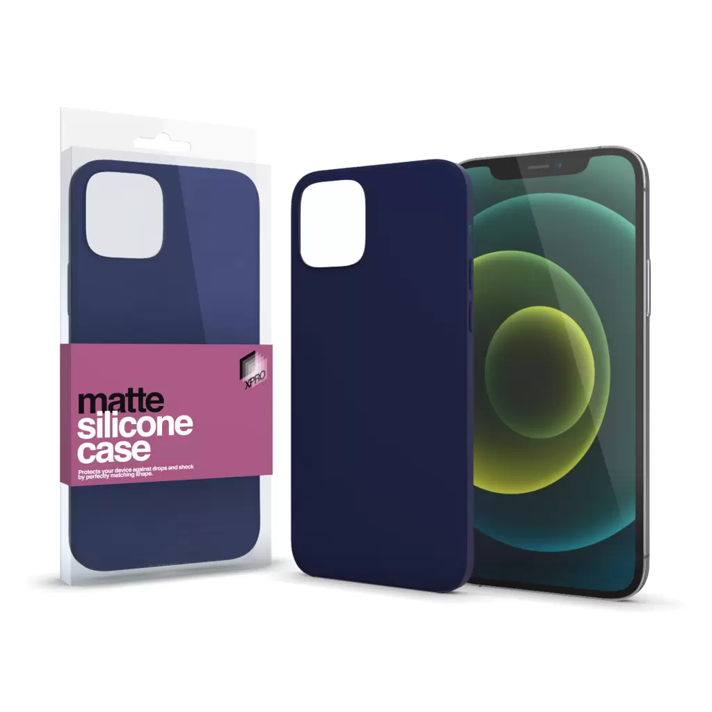 XPRO™ Szilikon matte tok ultravékony sötétsötétkék Apple iPhone 13 Pro Max készülékhez