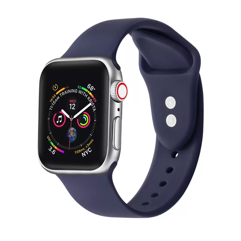 XPRO™ Apple Watch szilikon sport szíj Sötétkék Apple Watch 42mm (S1-S3) / 44mm / 45mm / 46mm / 49mm készülékhez