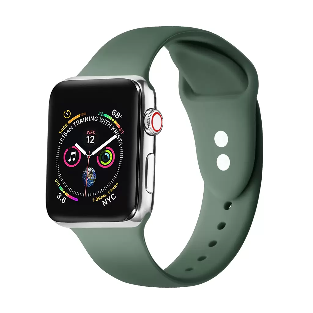 XPRO™ Apple Watch szilikon sport szíj Zöld Apple Watch 42mm (S1-S3) / 44mm / 45mm / 46mm / 49mm készülékhez