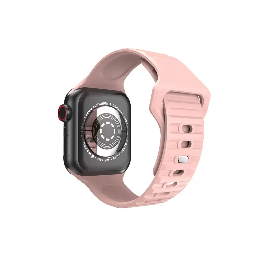 XPRO™ Apple Watch sport szilikon szíj Pink Apple Watch 42mm (S1-S3) / 44mm / 45mm / 46mm / 49mm készülékhez