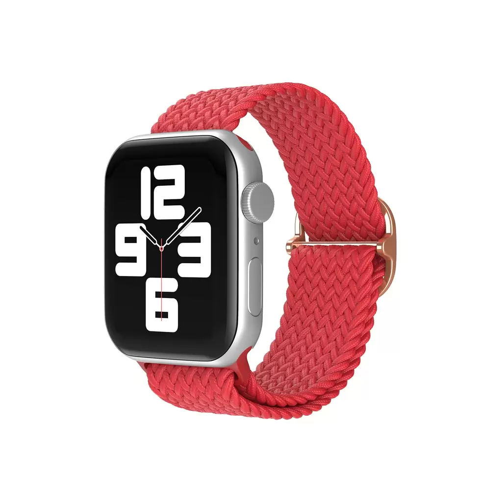 XPRO™ Apple Watch szőtt szövet körpánt Piros Apple Watch 38mm / 40mm / 41mm / 42mm (S10) készülékhez