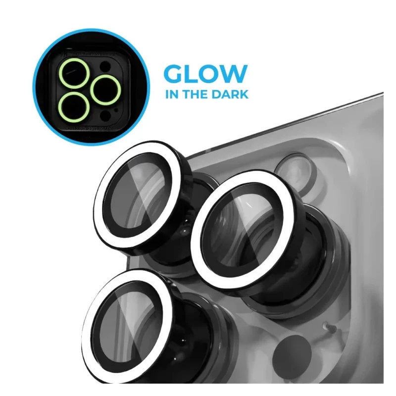 XPRO™ Luminous Prémium Kameravédő Üveg Apple iPhone 16 Pro / Apple iPhone 16 Pro Max készülékhez – Fehér