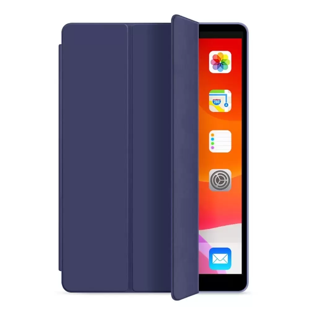 XPRO™ Smart Book tok kemény hátlapos szilikon védőéllel sötétkék Apple Ipad 10,2″ (2019-2021) 7./8./9. generációs készülékhez