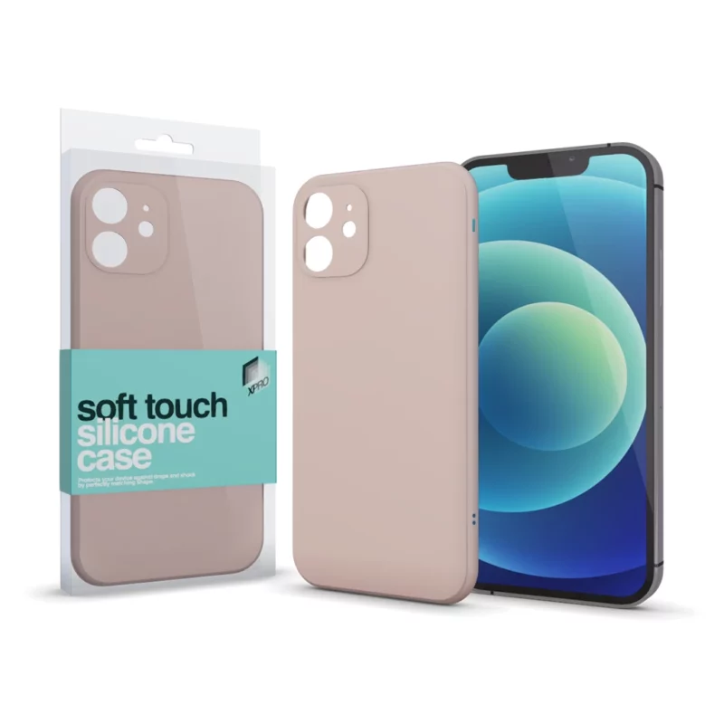 XPRO™ Soft Touch szilikon tok Slim púder pink Xiaomi Redmi 13 készülékhez