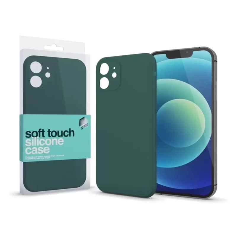 XPRO™ Soft Touch szilikon tok Slim sötétzöld Xiaomi Redmi 14C készülékhez