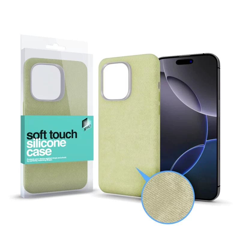 XPRO™ Soft Velvet Magsafe tok Apple iPhone 15 Pro Max készülékhez – Zöld