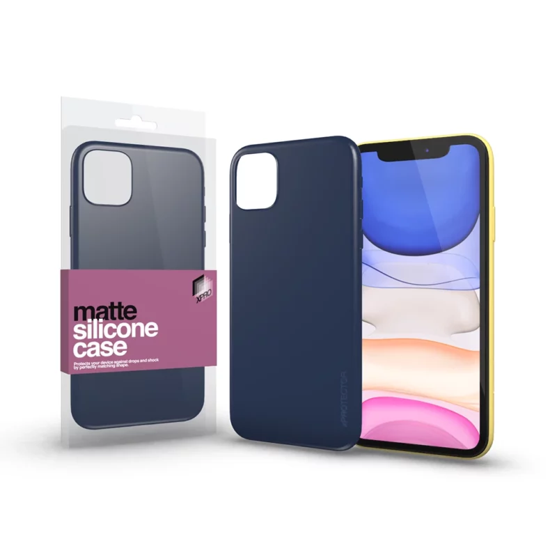 XPRO™ Szilikon matte tok ultravékony sötétsötétkék Xiaomi Redmi Note 12 Pro 5G készülékhez