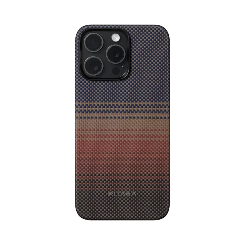 Pitaka Tactile Woven tok SUNSET Apple iPhone 15 Pro Max készülékhez – MagSafe rögzítéssel (KI1501SUM)